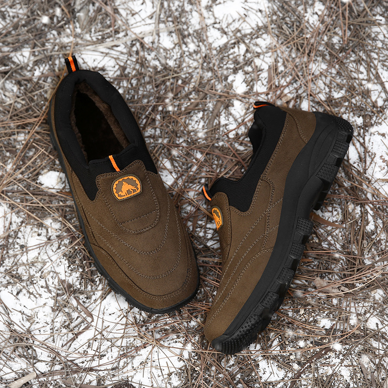 🔥Bestseller – Männer Outdoor wasserdichte Leder Wildleder Schuhe Casual Walking Wanderschuhe