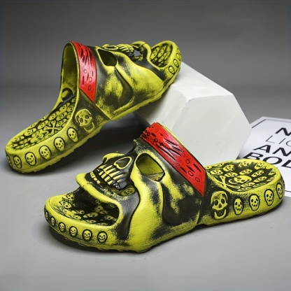 Skull Design Slip-on Slippers