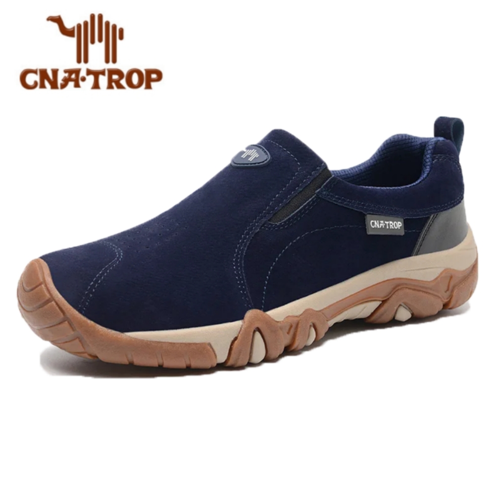 🔥Bequeme Outdoor-Slipper für Herren zum Gehen, bequeme Ledersneaker zum Wandern