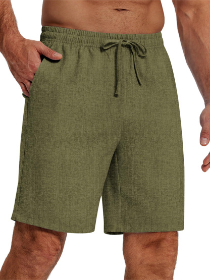 🔥 ABVERKAUF 🔥Lässige Herren-Shorts mit Kordelzug in einfarbiger Optik für jeden Tag