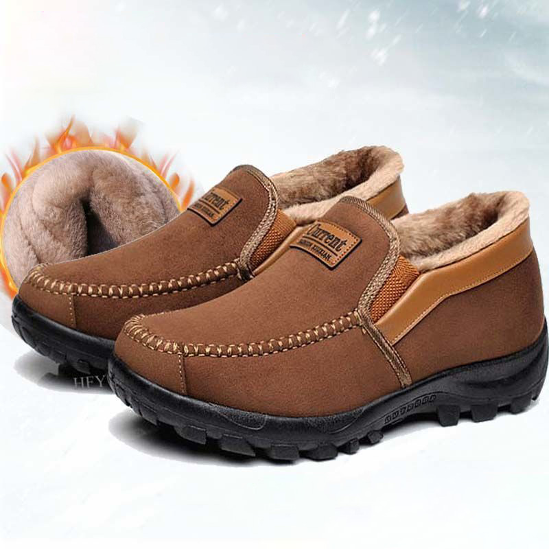 Men's Good arch support Outdoor Warm Lightweight Walking Slip On Sneakers
