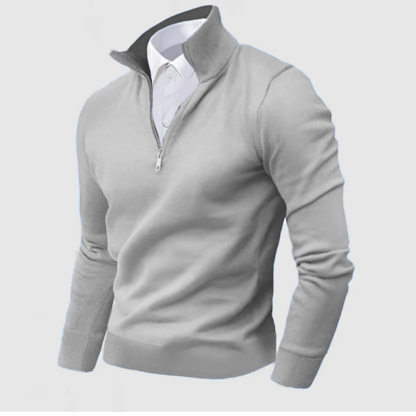 Men's Business Cashmere Outdoor Three-Quarter Zipper Sweater