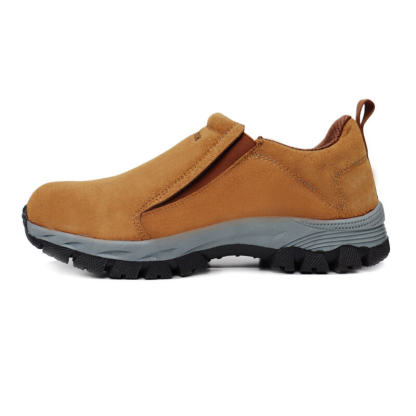 🔥Bestseller - Leichte orthopädische Wanderschuhe zum Hineinschlüpfen aus echtem Leder für Herren