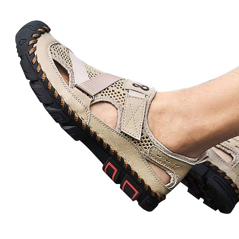 Men's Outdoor Wading Beach Shoes Mesh Non-slip Hole Sandals