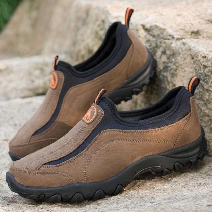 KOMFORTABLE OUTDOOR-LÄSSIGE WANDERSCHUHE AUS LEDER FÜR HERREN