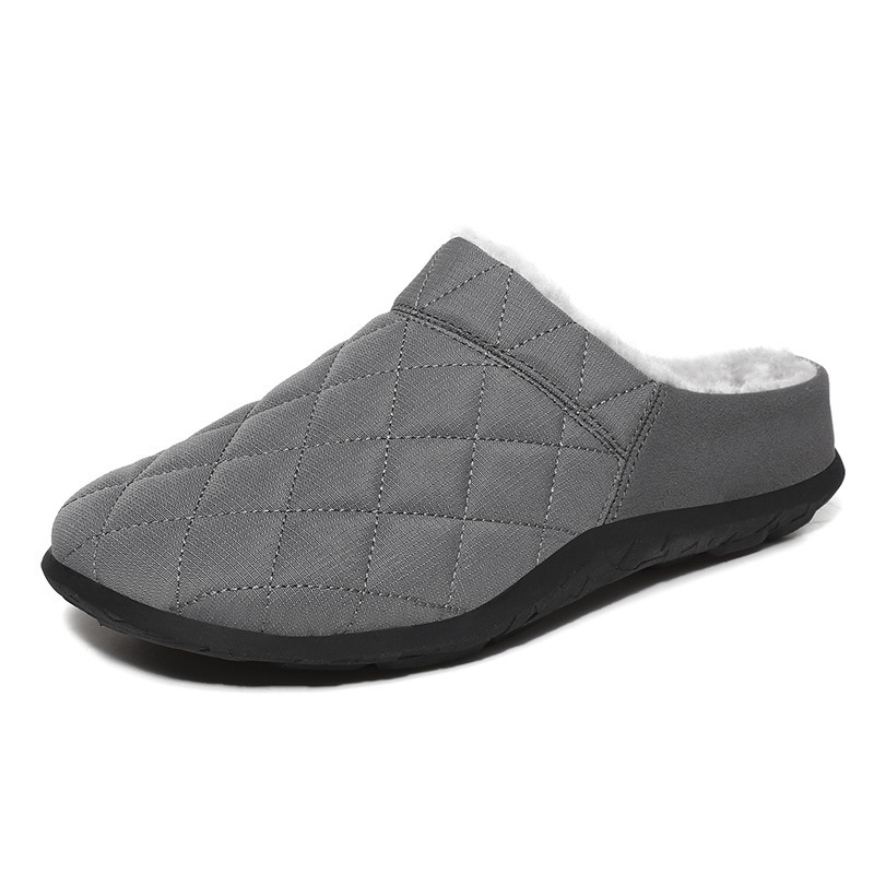 KOMFORTABLE WEICHE HALF DRAG LÄSSIGE BAUMWOLLSCHUHE AUS FLEECE FÜR HERREN