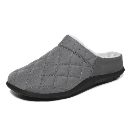 KOMFORTABLE WEICHE HALF DRAG LÄSSIGE BAUMWOLLSCHUHE AUS FLEECE FÜR HERREN