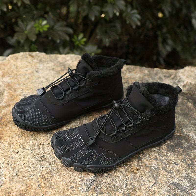 Herren Komfort Winter Warm Fleece Gefüttert Warme Schuhe Outdoor Wasserdicht Rutschfest Stiefeletten
