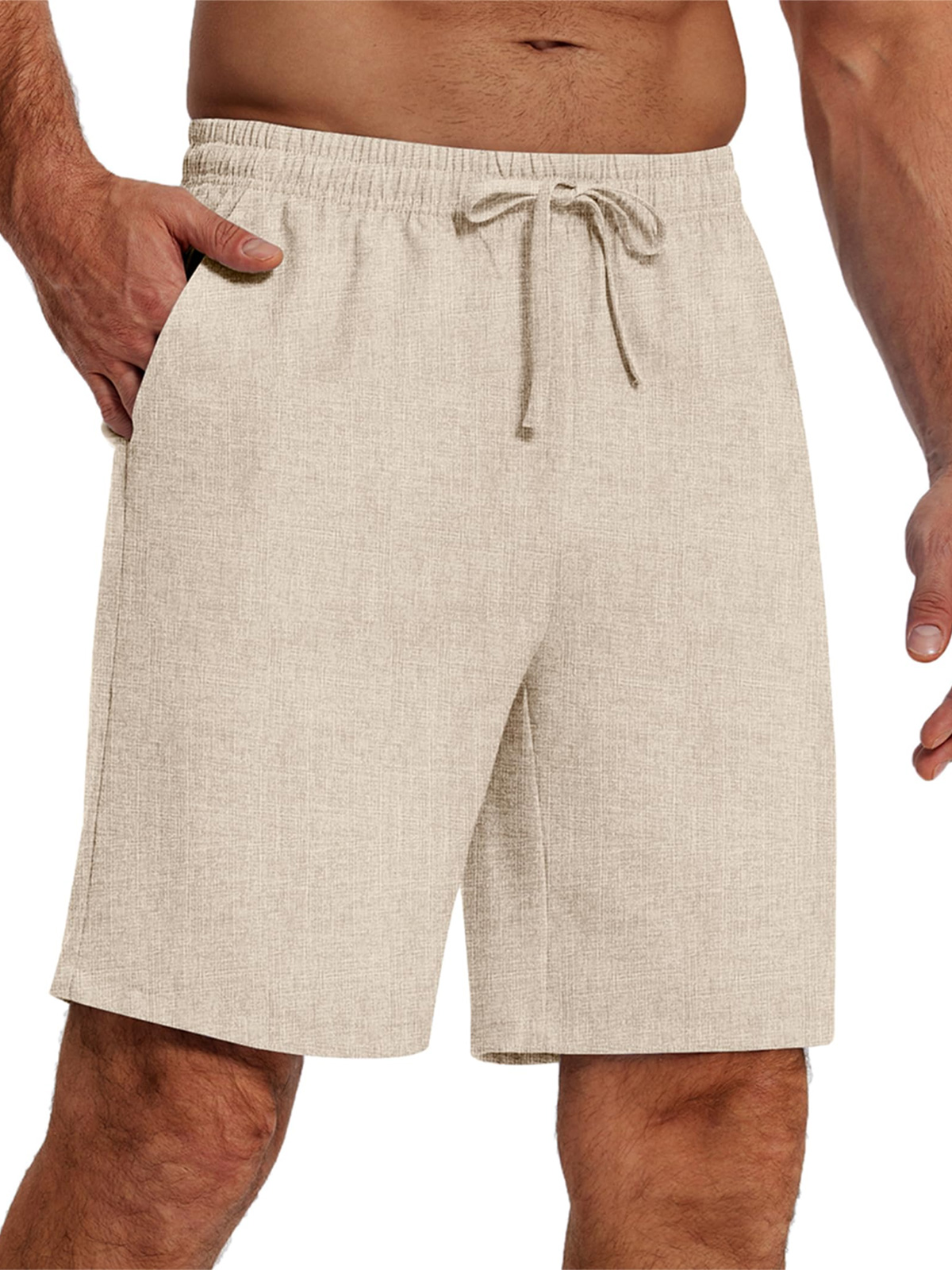 🔥 ABVERKAUF 🔥Lässige Herren-Shorts mit Kordelzug in einfarbiger Optik für jeden Tag