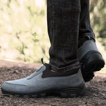 🔥Bestseller – Männer Outdoor wasserdichte Leder Wildleder Schuhe Casual Walking Wanderschuhe