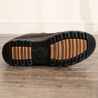 Bequeme, warme, lässige Baumwollschuhe zum Hineinschlüpfen aus Fleece für Herren