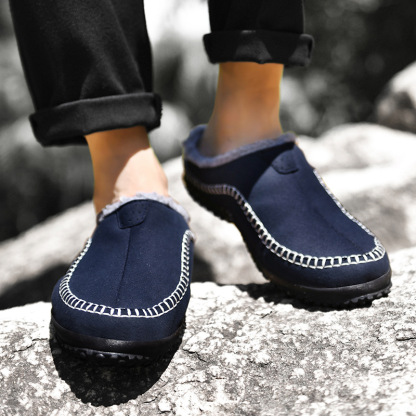 Bequeme, gefütterte, fußgewölbestützende Herrenschuhe