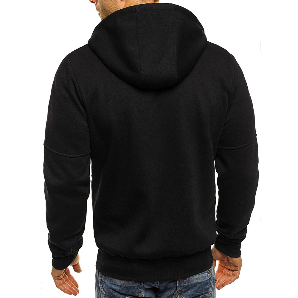 Men's Zip Up Vacation Streetwear Fleece  Hoodie Jacket