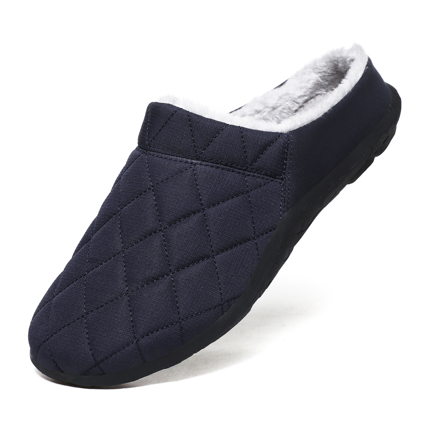 KOMFORTABLE WEICHE HALF DRAG LÄSSIGE BAUMWOLLSCHUHE AUS FLEECE FÜR HERREN