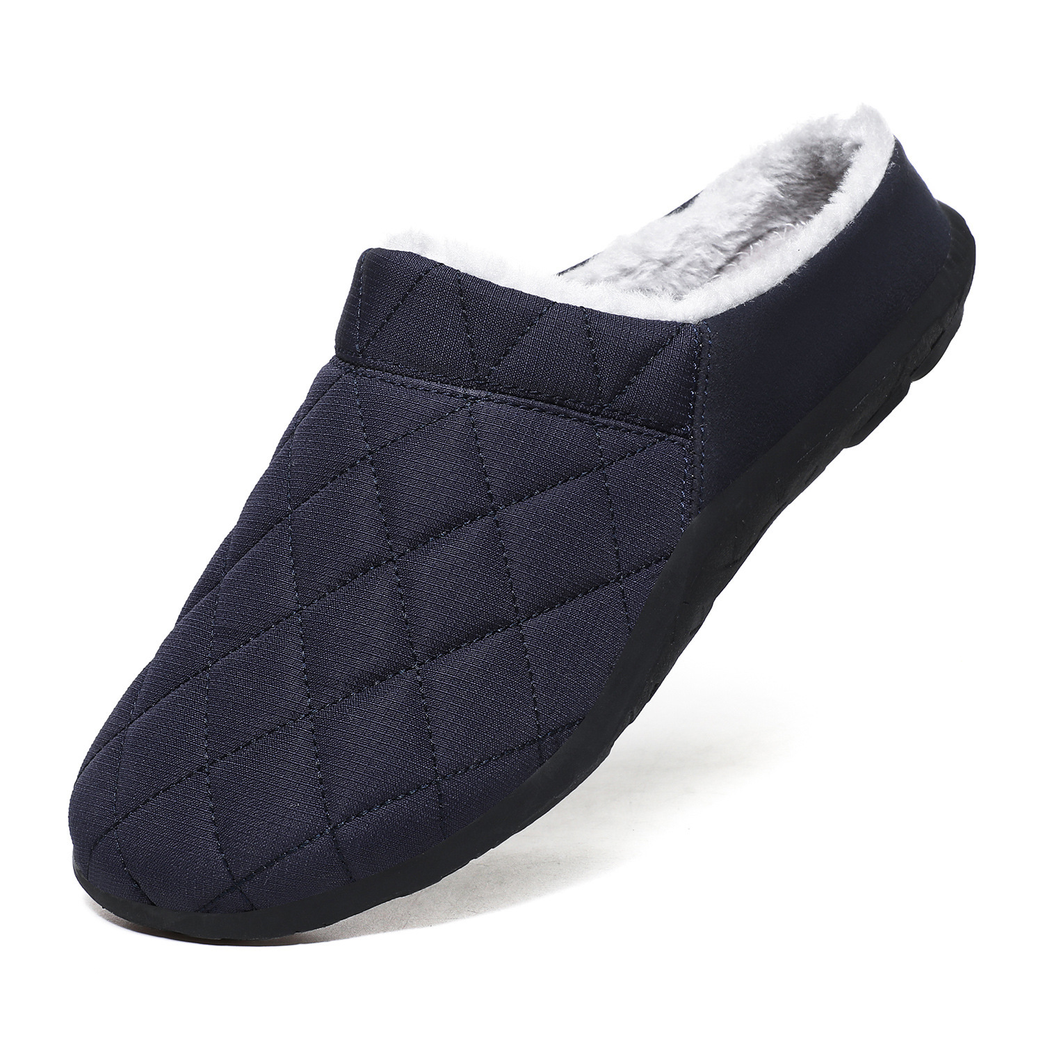 KOMFORTABLE WEICHE HALF DRAG LÄSSIGE BAUMWOLLSCHUHE AUS FLEECE FÜR HERREN