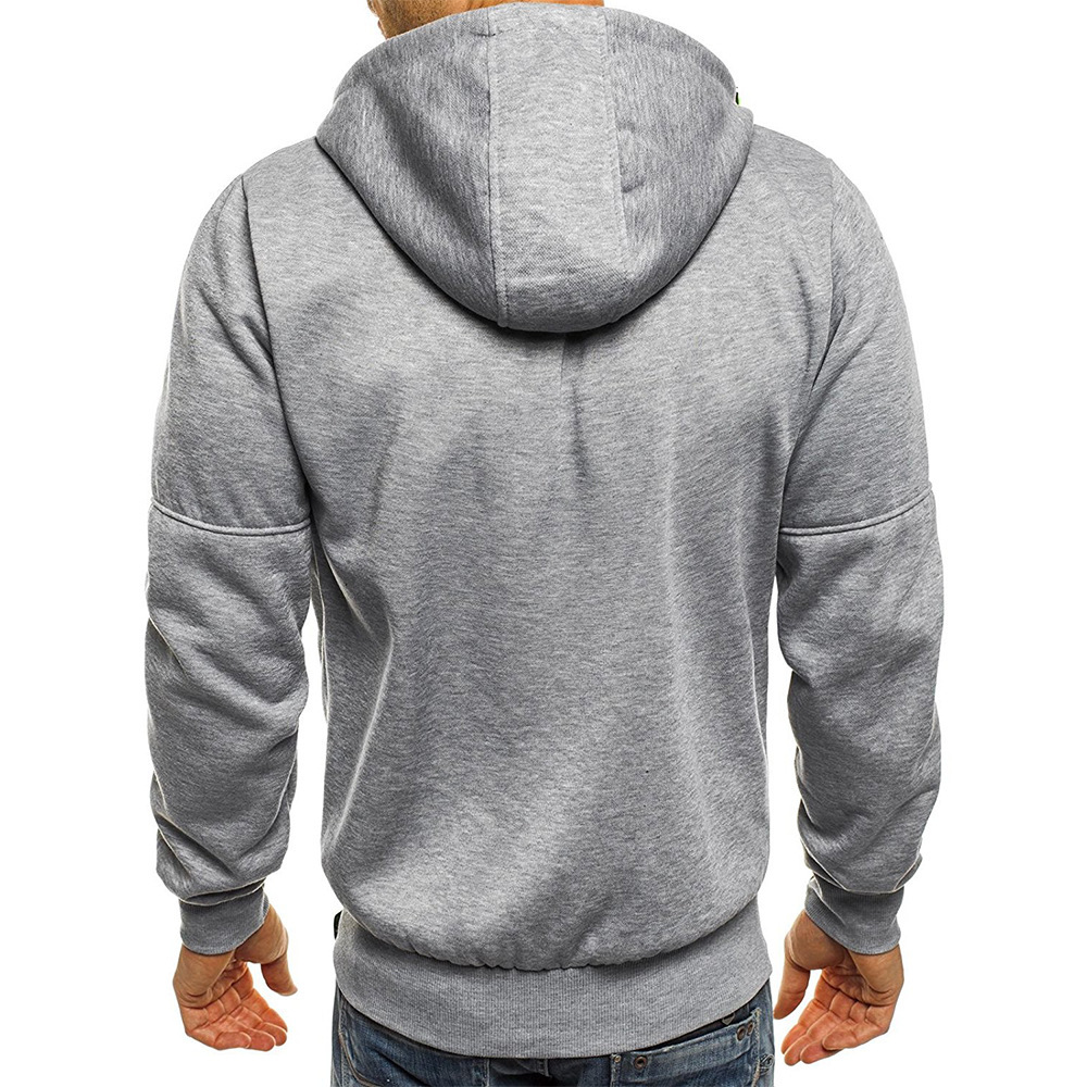 Men's Zip Up Vacation Streetwear Fleece  Hoodie Jacket