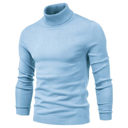 Men's Turtleneck / Mid Collar / Crew Neck Basic Cashmere Base Bottoming Sweater