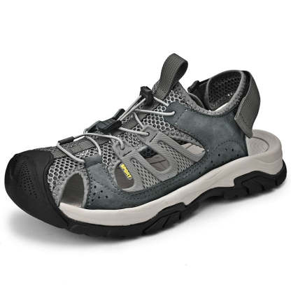 Men's Soft Leather Quick-Dry Breathable Outdoor shoes