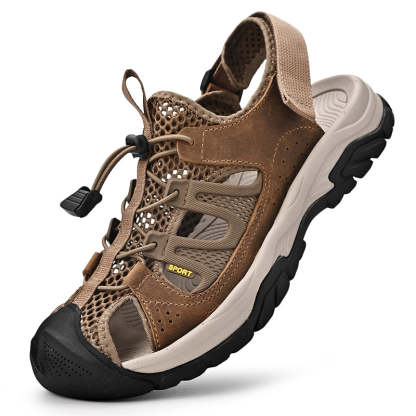Men's Soft Leather Quick-Dry Breathable Outdoor shoes