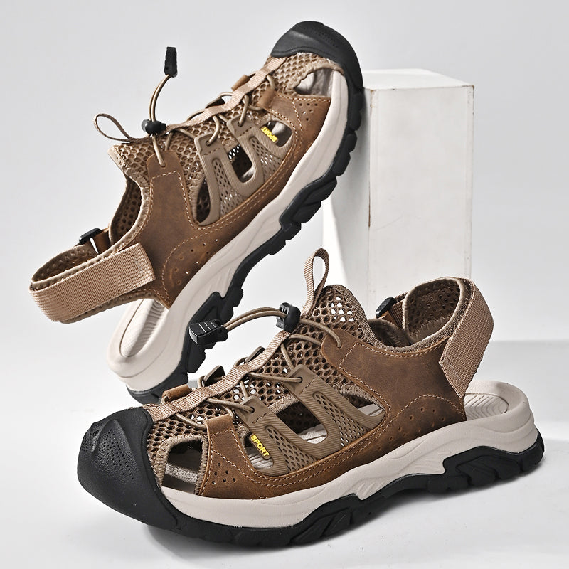 Men's Soft Leather Quick-Dry Breathable Outdoor shoes
