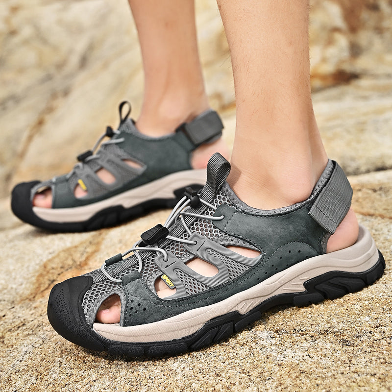 Men's Soft Leather Quick-Dry Breathable Outdoor shoes