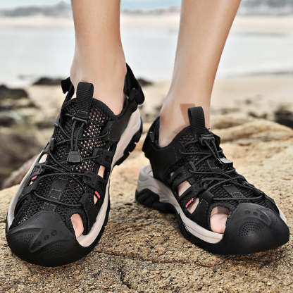 Men's Soft Leather Quick-Dry Breathable Outdoor shoes