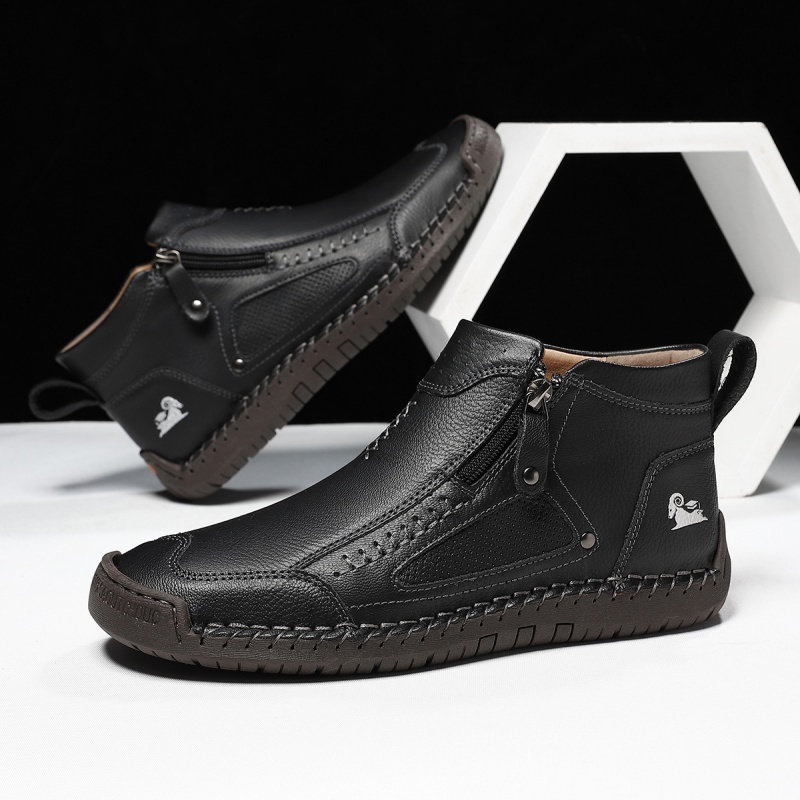 ✅ASTM-Certified Men's Leather Work Boots – Durable,Waterproof & Non-Slip Protection