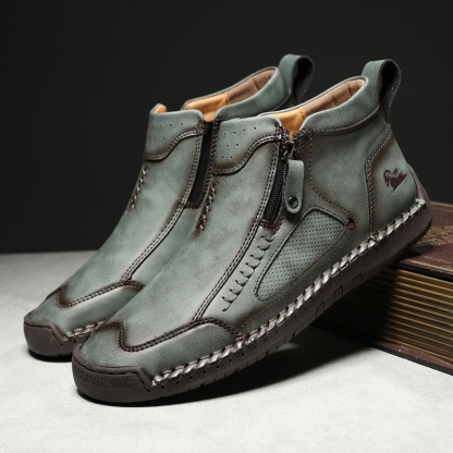 ✅ASTM-Certified Men's Leather Work Boots – Durable,Waterproof & Non-Slip Protection