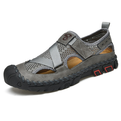 Men's Outdoor Wading Beach Shoes Mesh Non-slip Hole Sandals