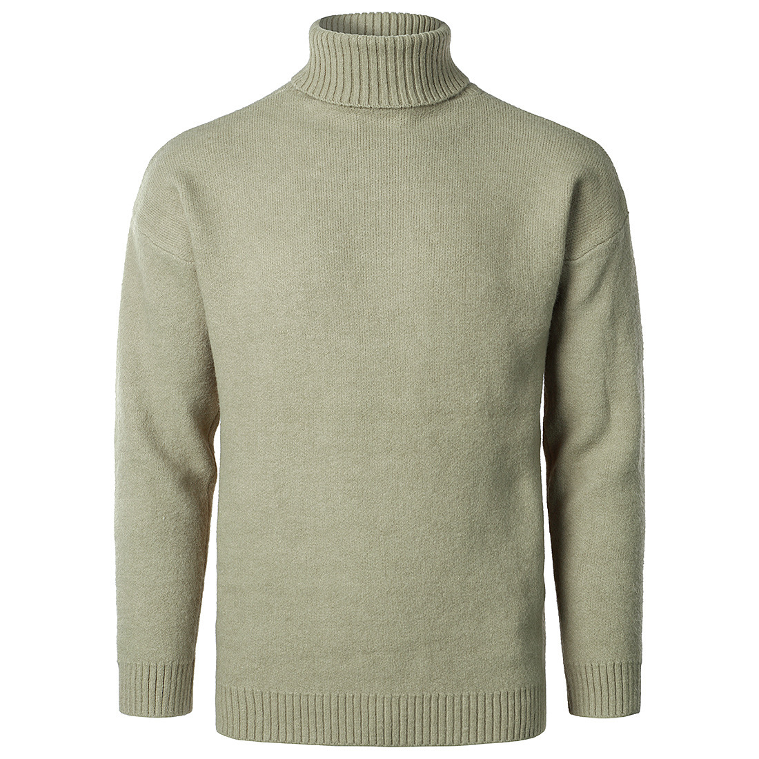 Solid Color High Collar Casual Loose Cashmere Sweater