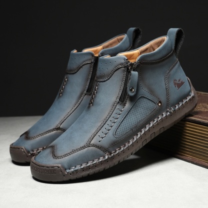 ✅ASTM-Certified Men's Leather Work Boots – Durable,Waterproof & Non-Slip Protection