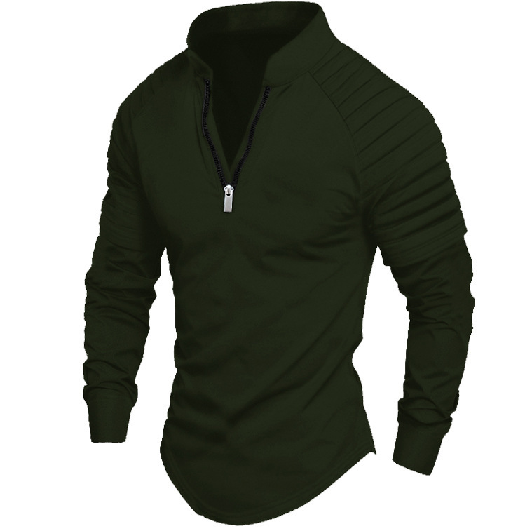 Men's Zip Long Sleeve Athleisure Shirt