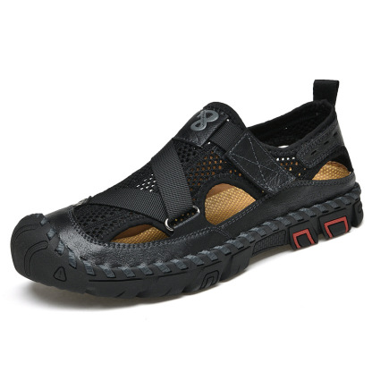 Men's Outdoor Wading Beach Shoes Mesh Non-slip Hole Sandals