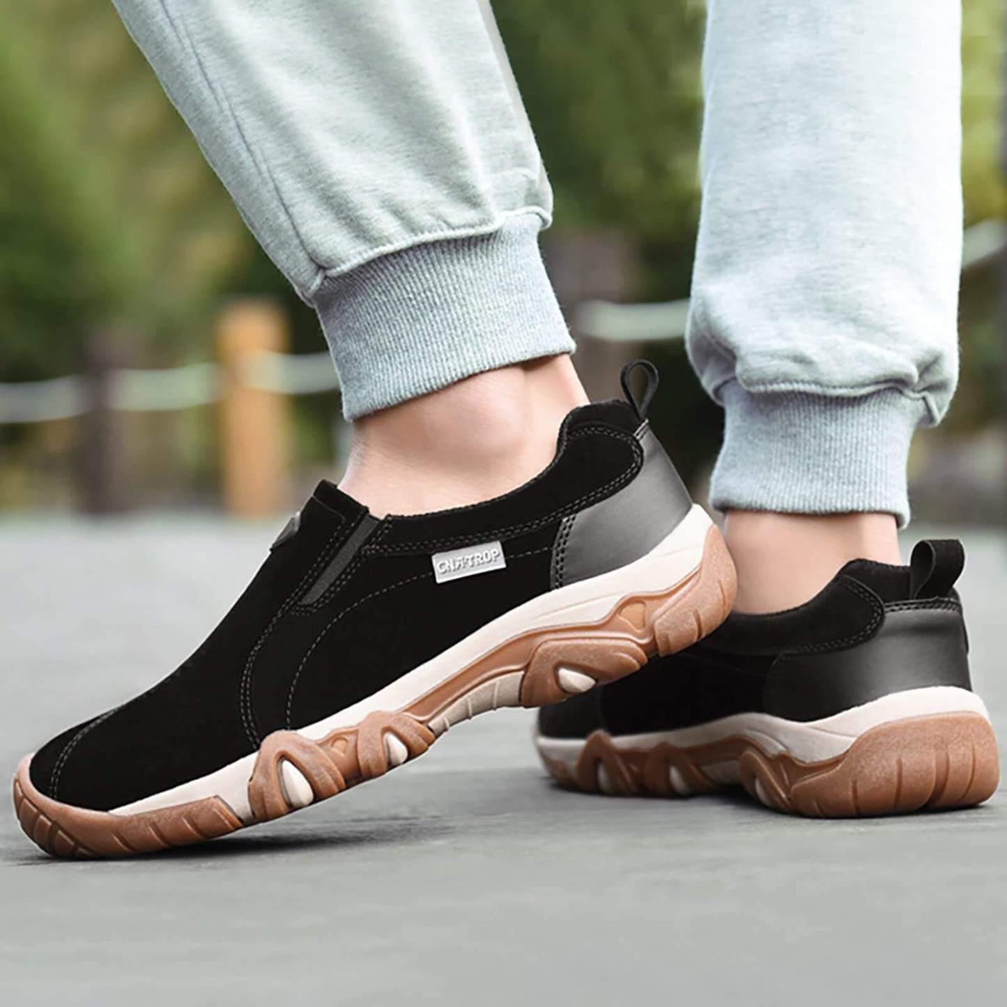 🔥Letzter Tag Aktion 69 % RABATT 🎁Bequeme Outdoor-Slipper für Herren zum Gehen, bequeme Ledersneaker zum Wandern