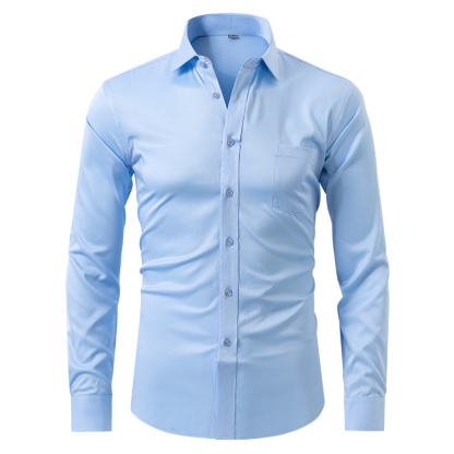 🔥Plus Size (S~8XL) Men's Shirts🔥Breathable High Elasticity Anti Wrinkle Shirt