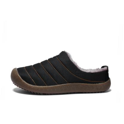 Men's Winter Water-resistant Fur-lined Flat Othopedic Slippers