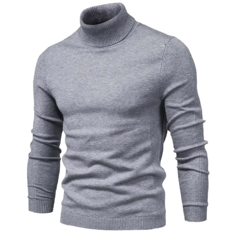 Men's Turtleneck / Mid Collar / Crew Neck Basic Cashmere Base Bottoming Sweater