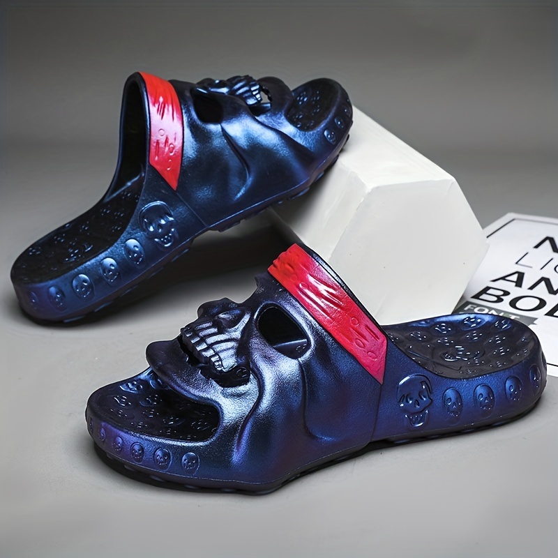 Skull Design Slip-on Slippers