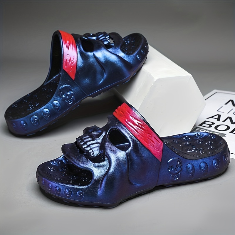 Skull Design Slip-on Slippers