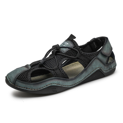 Men's Genuine Leather Non-slip Sandals - Perfect for Outdoor Walking and Hiking
