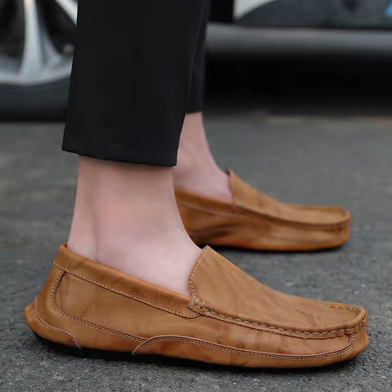 🔥Hot Sale🎁--50% OFF 🎉 Men's Comfy Casual Stylish Driving Style Slip On Leather Loafer