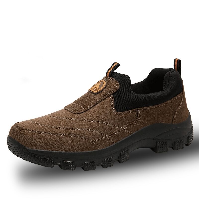 🔥Bestseller – Männer Outdoor wasserdichte Leder Wildleder Schuhe Casual Walking Wanderschuhe