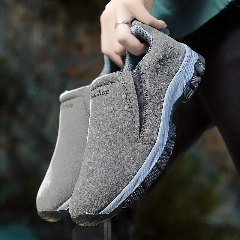 🔥Bestseller - Leichte orthopädische Wanderschuhe zum Hineinschlüpfen aus echtem Leder für Herren