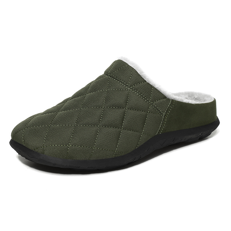KOMFORTABLE WEICHE HALF DRAG LÄSSIGE BAUMWOLLSCHUHE AUS FLEECE FÜR HERREN