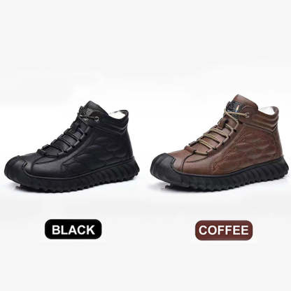Wasserdichte, Rutschfeste Und Warme Orthopädische Ledersneaker Für Herren