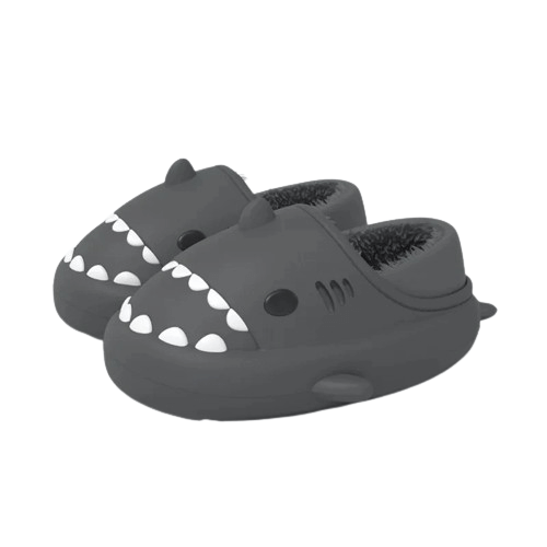 Warme WinterShark Hausschuhe