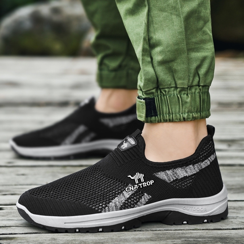 Neue orthopädische, atmungsaktive Herren-Wanderschuhe für ältere Menschen