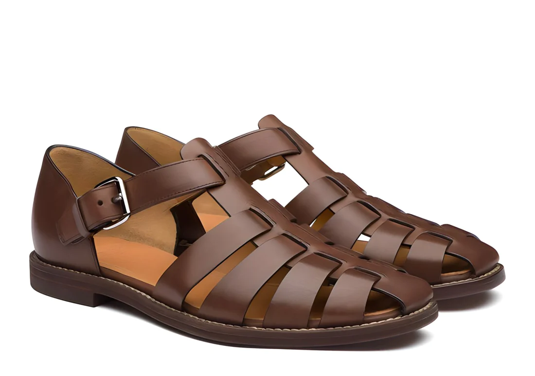 Robert - Herrensandalen aus Leder