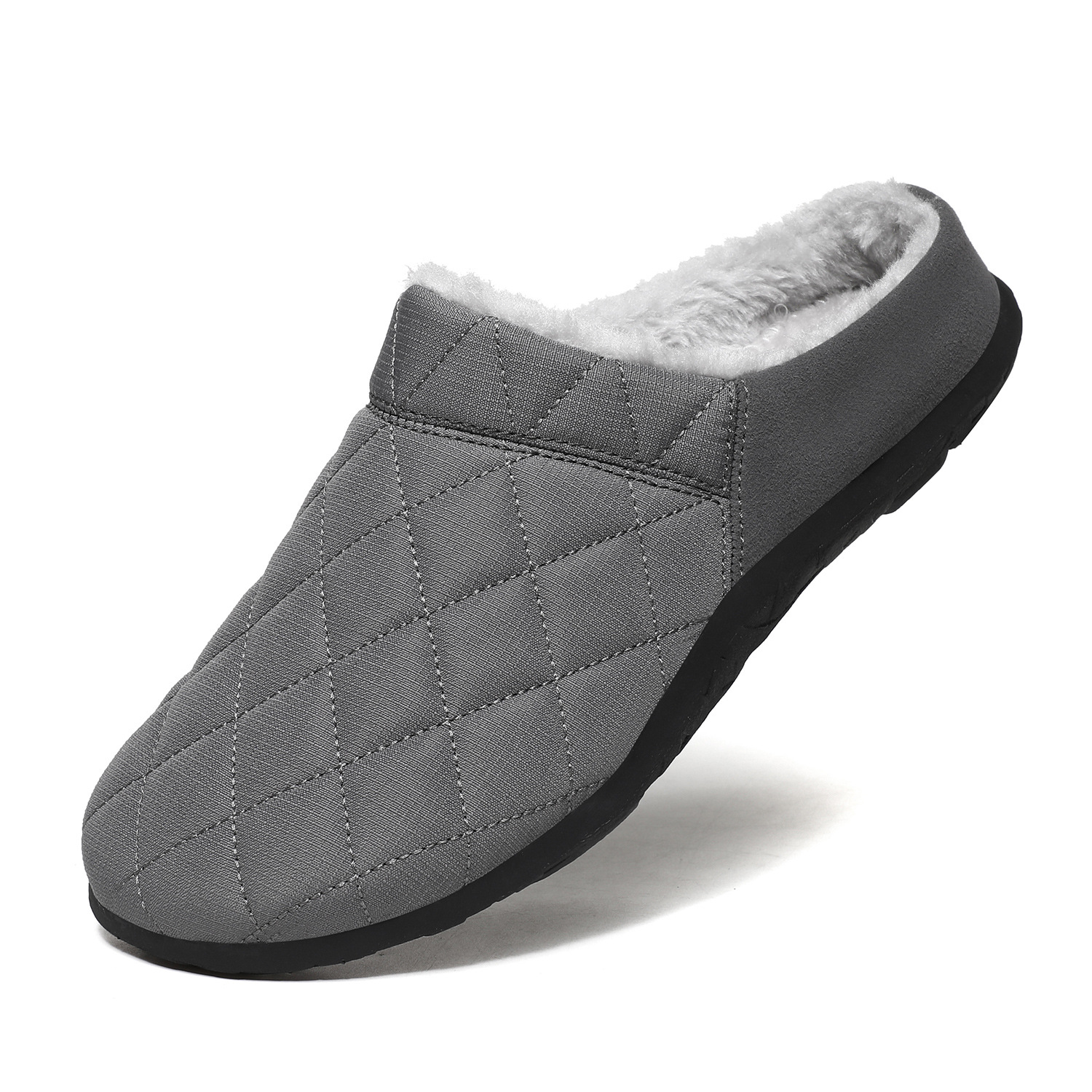 KOMFORTABLE WEICHE HALF DRAG LÄSSIGE BAUMWOLLSCHUHE AUS FLEECE FÜR HERREN