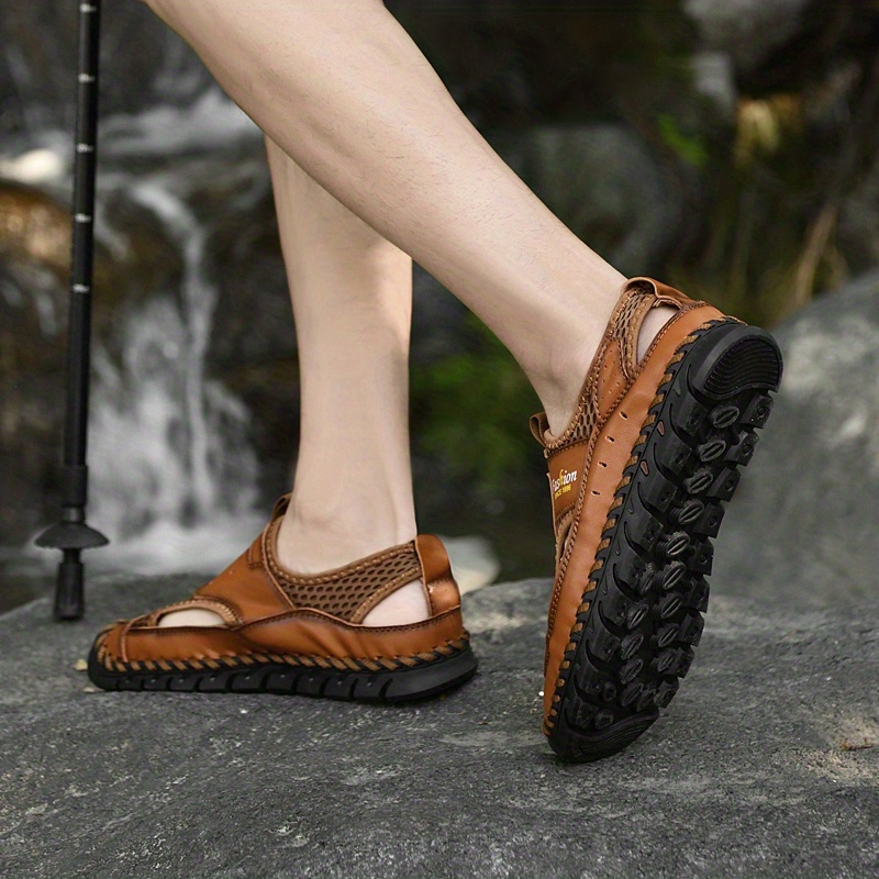 Bequeme Rutschfeste Herrensandalen mit Fußgewölbe